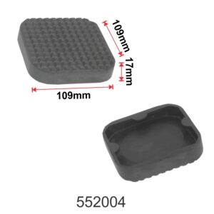Square Rubber Pad for Passenger Car Jack                109 mm x 109 mmx17 mm