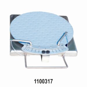 Wheel Alignment Turn Table for Truck / Buses with Scale       Size : L-480 mm , W-480mm, H-74 mm   ,                             Dia : 480 mm ,                                                      Weight : 45  kgs