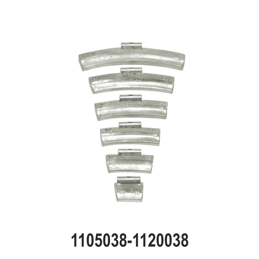 Wheel Balancing Weights for LCV Steel Rims (50 gā200 g) | Clip-On Weights for Commercial Wheels