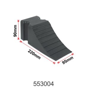 Rubber Wheel Chock                                           220 mm x 95 mm x 90 mm