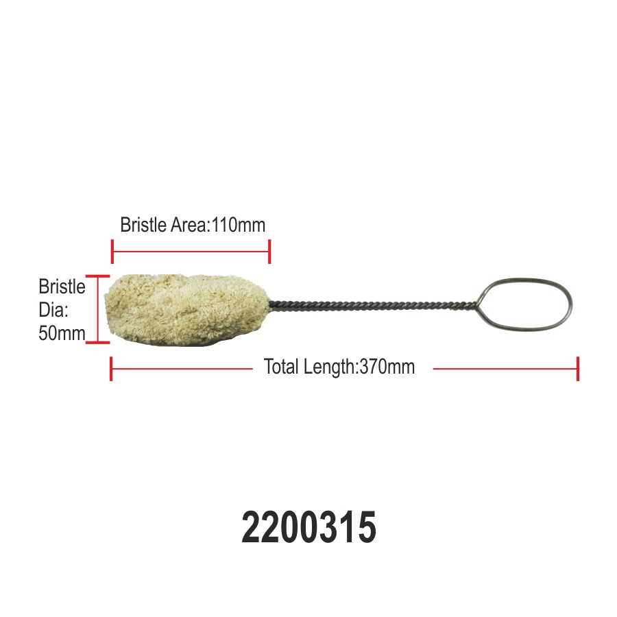 Tire Lube Swab 370mm (50mm Dia) for Wide-Bead Tires | Long Cotton Swab for Tire Changers