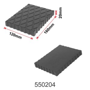 Scissor Lift Rubber Pad 160mmx 120mmx20mm