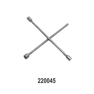 Four way Wheel Nut Wrench for Passenger Cars                                                                                        17 x 19 x 21 x 1/2" square
